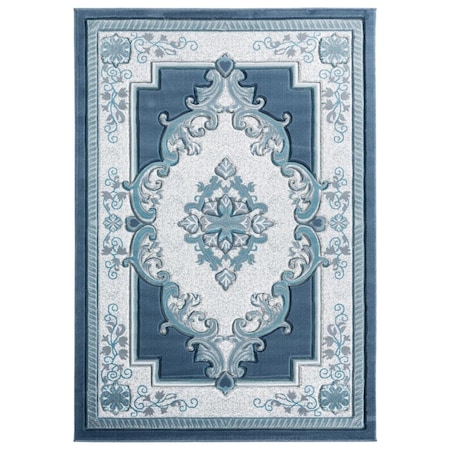 United Weavers Of America 2 ft. 7 in. x 4 ft. 2 in. Bristol Fallon Aqua Rectangle Rug 2050 10563 35C